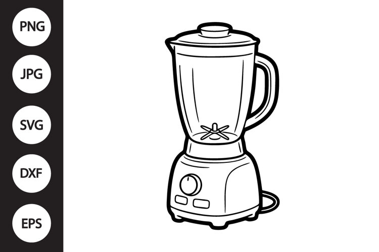 Kitchen Blender SVG example image 1