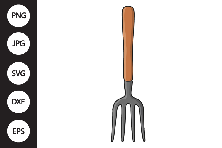 Garden Pitchfork SVG