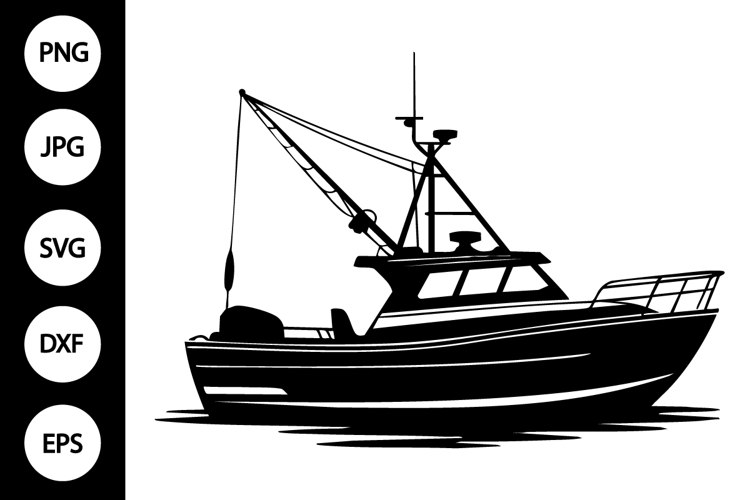 Fishing Boat SVG