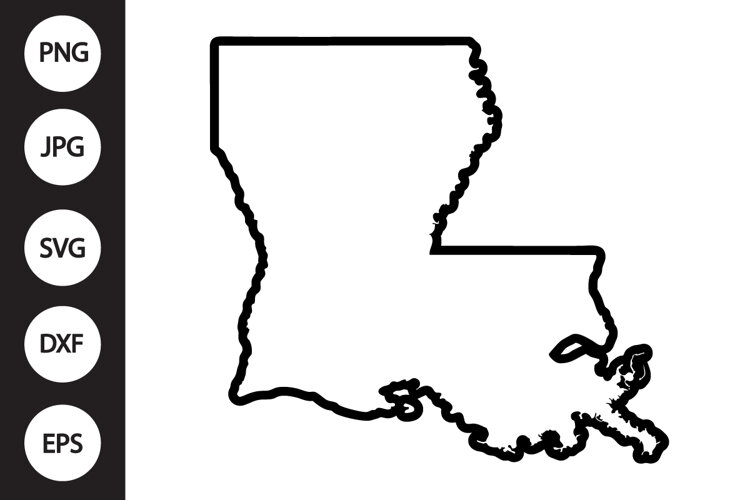 Louisiana State SVG example image 1