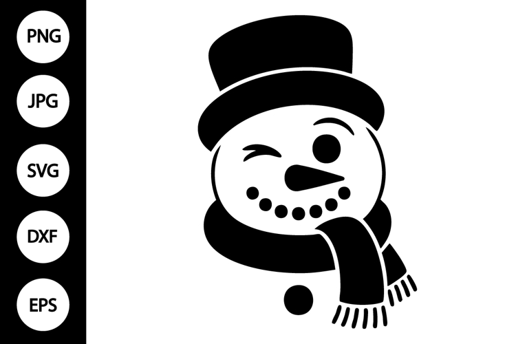 Silhouette Snowman Svg Image 21