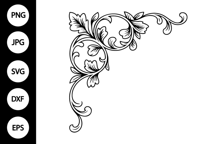 Floral Corner Svg Image 19