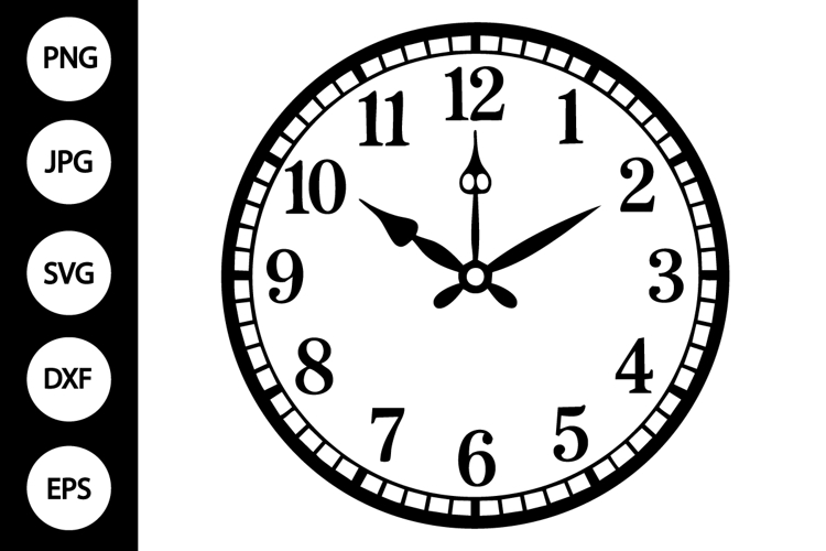 Clock Face Clipart Image 2