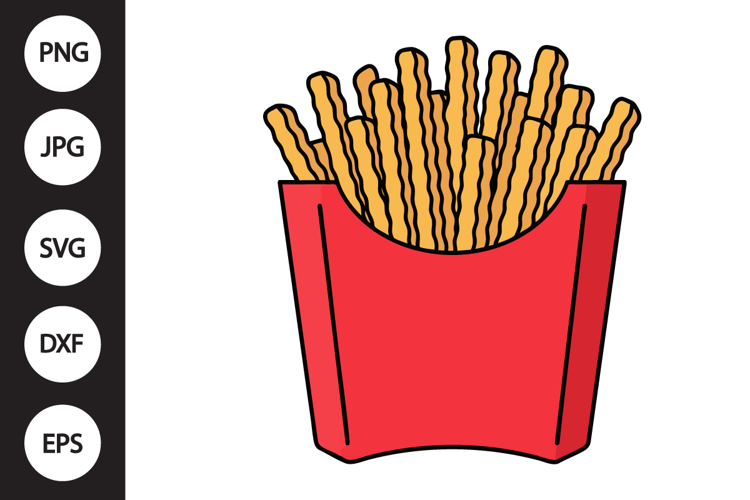 Crinkle Fries SVG