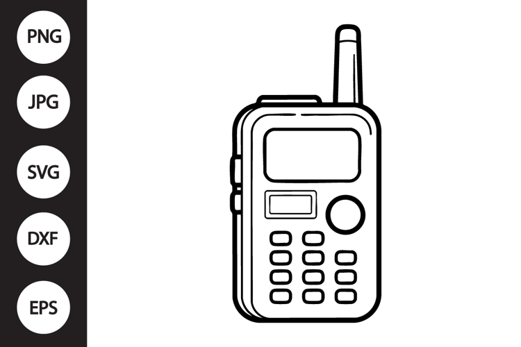 Handheld Radio SVG