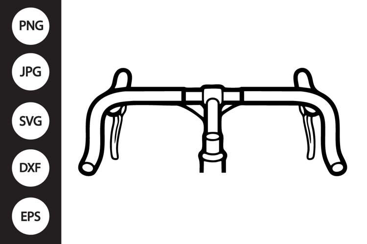 Bicycle Handlebar SVG example image 1
