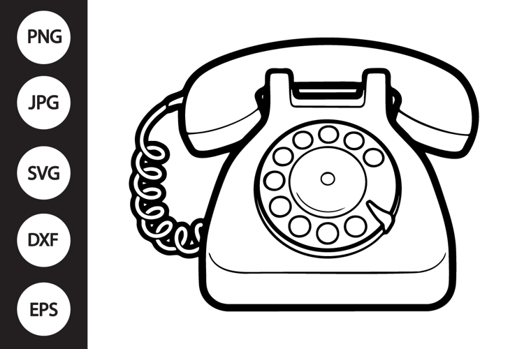 Retro Phone SVG