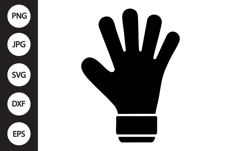 Goalkeeper Glove Silhouette SVG