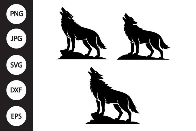 Howling Wolf SVGs