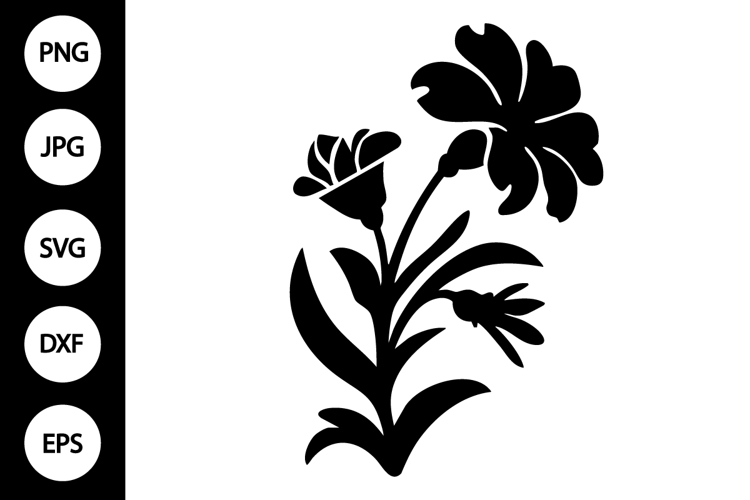 Flower Silhouette Image 24