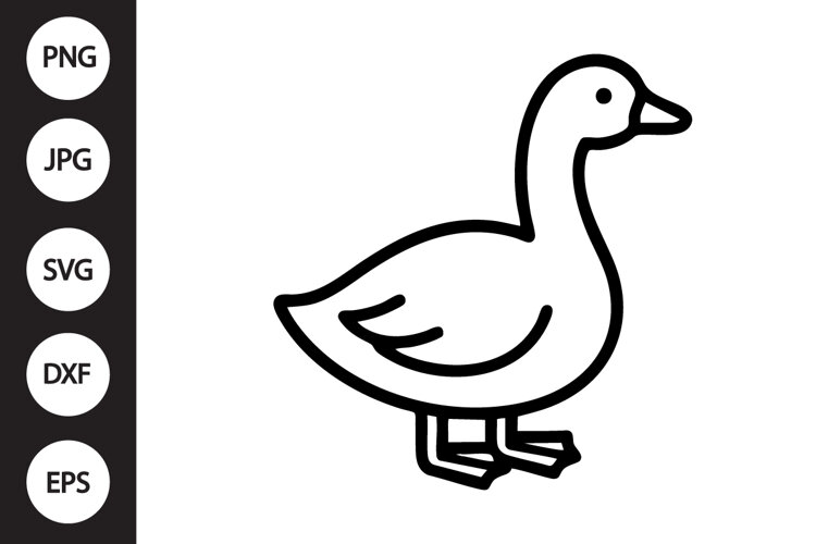 Cute Goose SVG example image 1