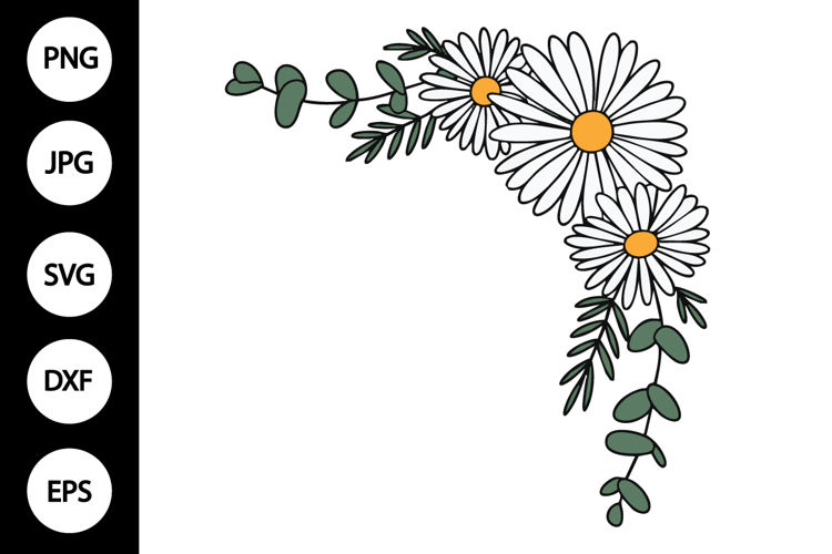 Floral Border SVG