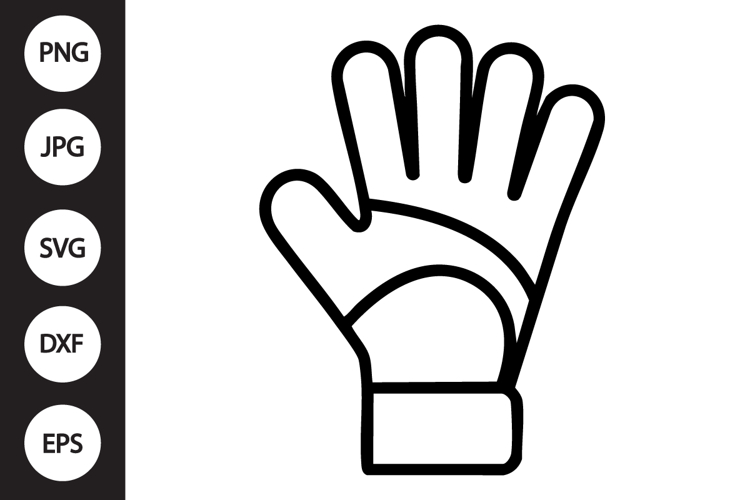 Goalkeeper Glove Outline SVG