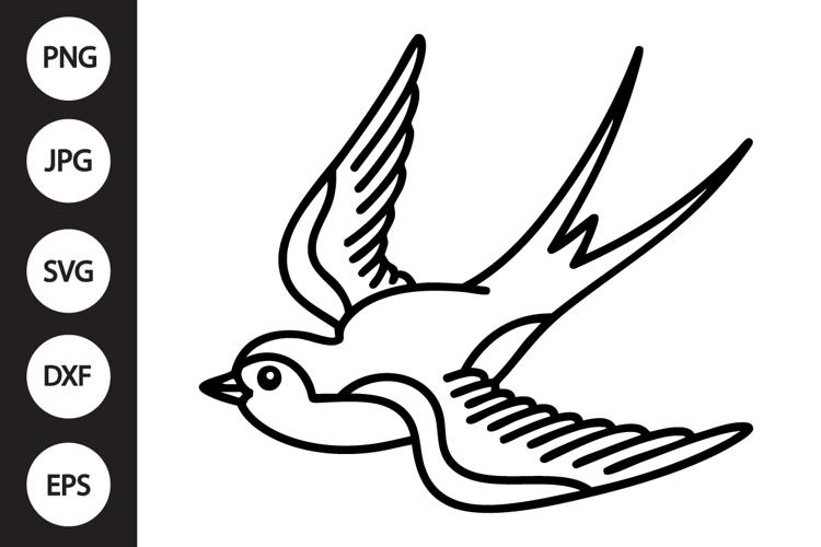Swallow Silhouette Image 4