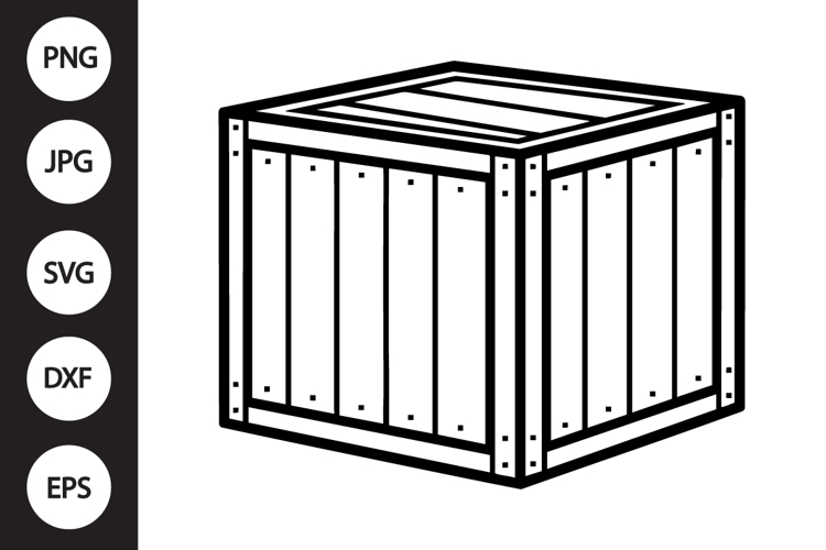 Wooden Packaging Box SVG
