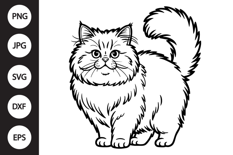 Cat Outline Image 13