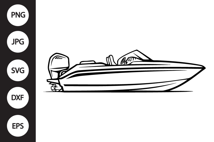 Speedboat SVG example image 1