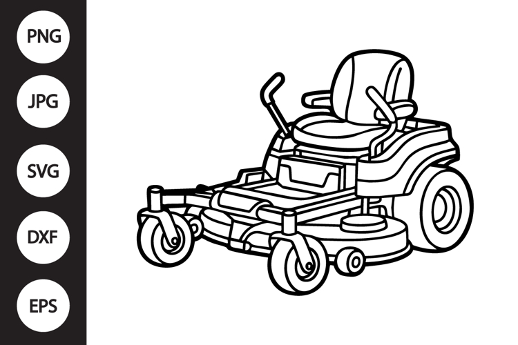 Lawn Mower Silhouette Image 16