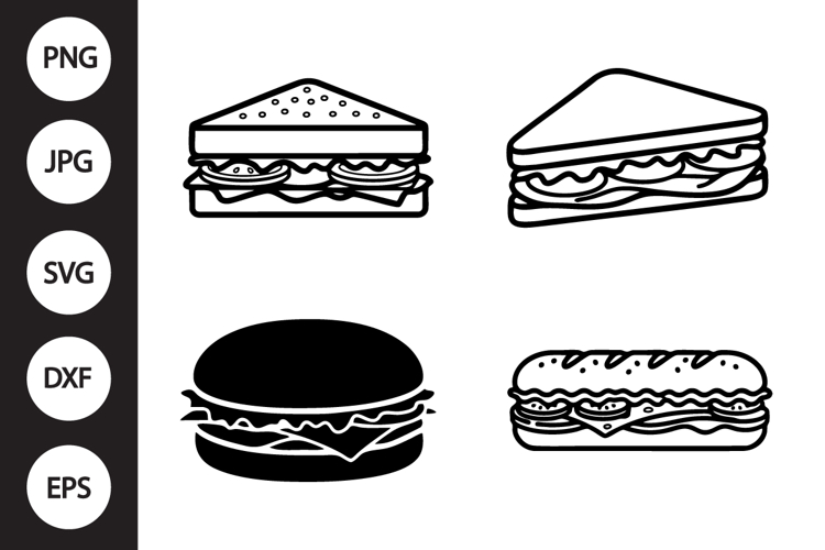 Sandwich SVG, Sandwich Clipart