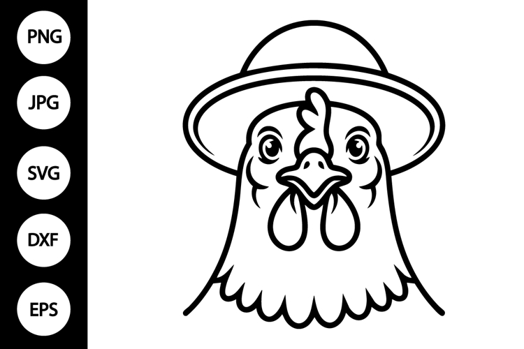 Hat Silhouette Image 8