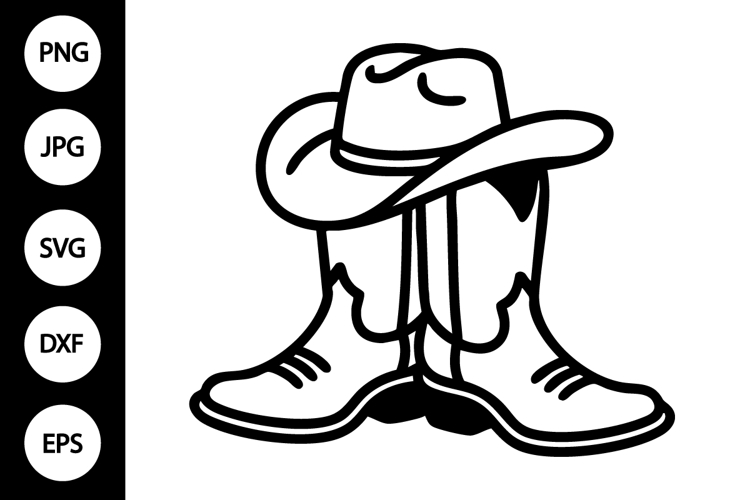 Cowboy Boots Silhouette Image 13