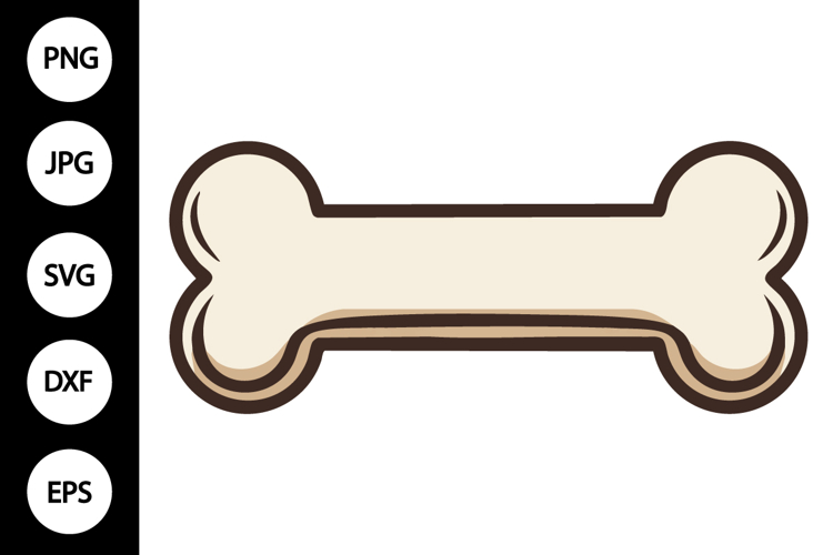 Dog Bone Silhouette Image 3