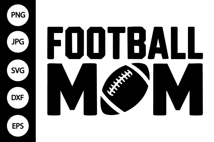  Silhouette Football Mom SVGs Image 3