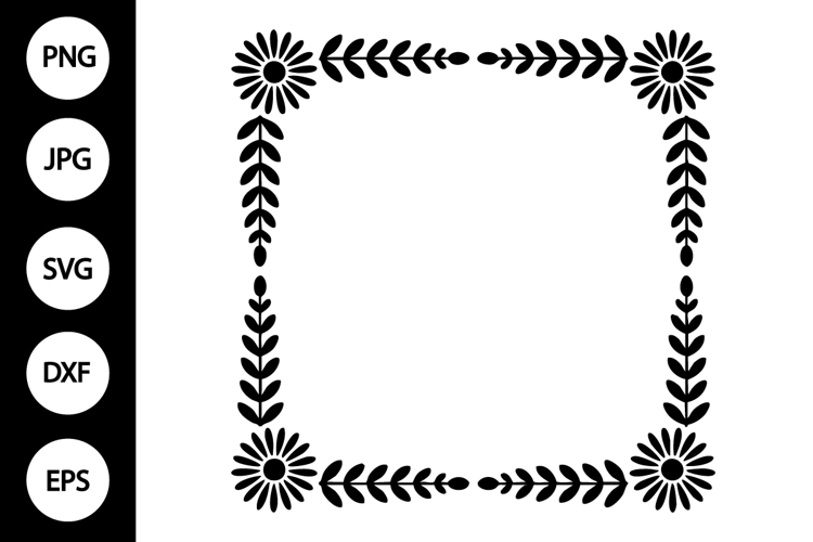 Floral Frame SVG Image 4