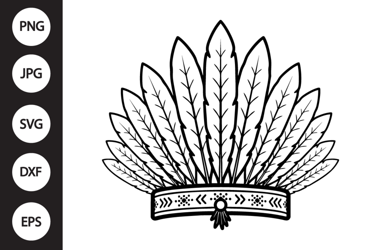 Native American Headdress SVG
