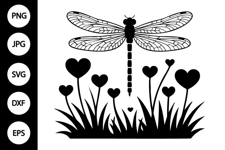 Dragonfly Silhouette Image 22