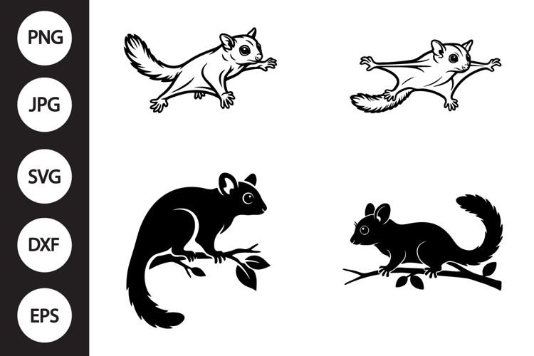 Sugar Glider SVG, Sugar Glider Clipart