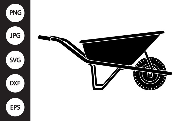 Wheel Barrow SVG example image 1