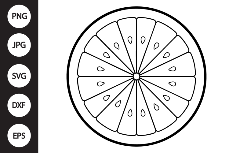 Orange Slice Clipart Image 5