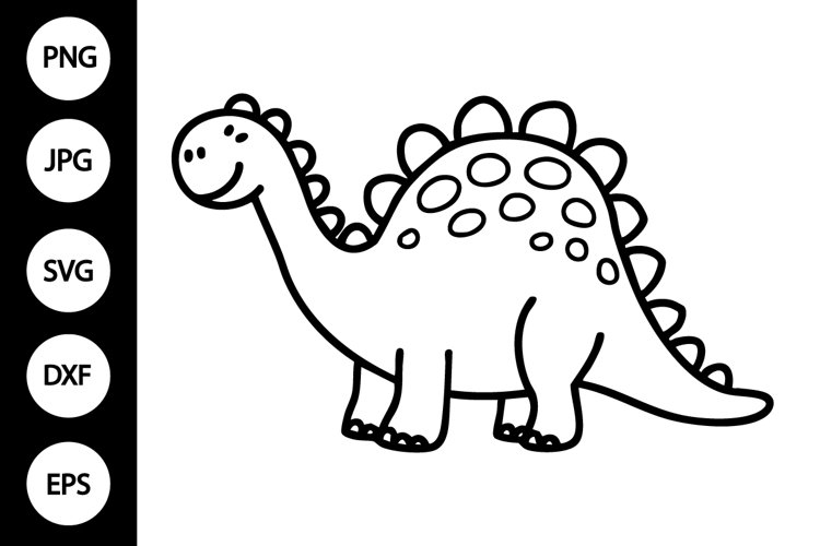Silhouette Dinosaur Clipart Image 9
