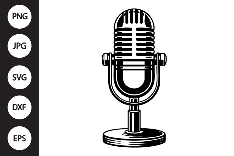 Microphone Silhouette Image 5