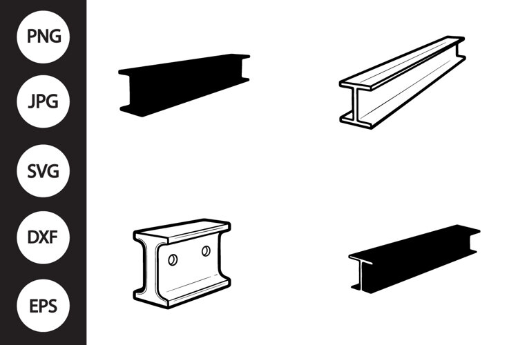Steel Beam SVG, Steel Beam Clipart example image 1
