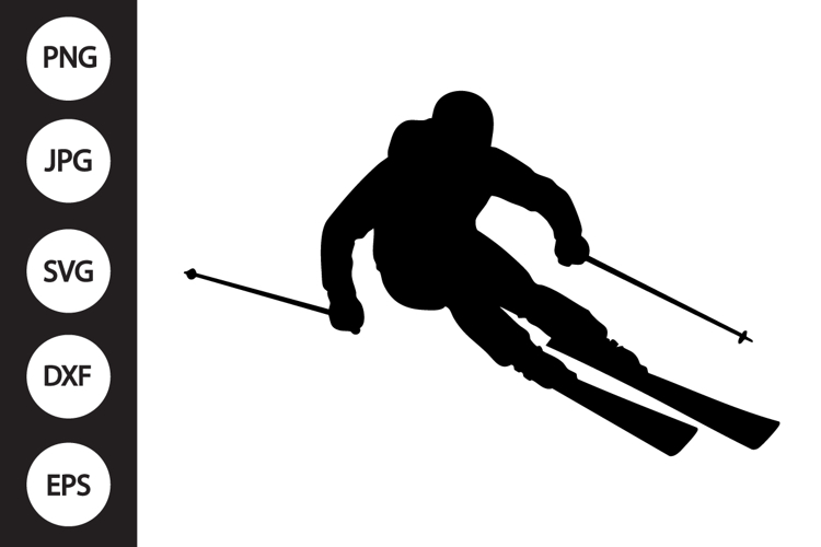 Skier SVG