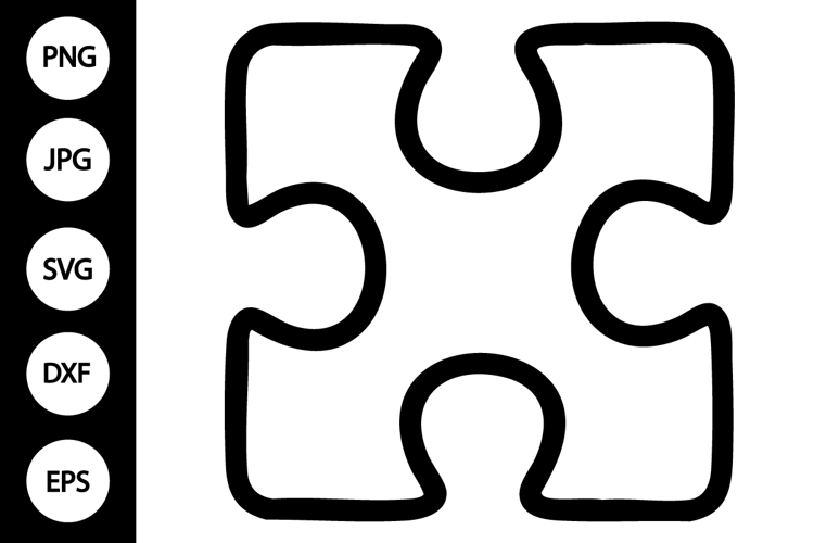 Puzzle Piece Silhouette Image 8
