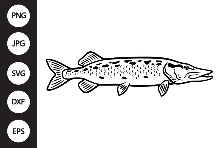 Northern Pike SVG example image 1