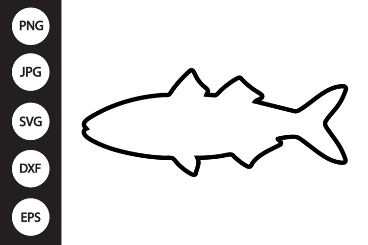 Mullet Fish SVG