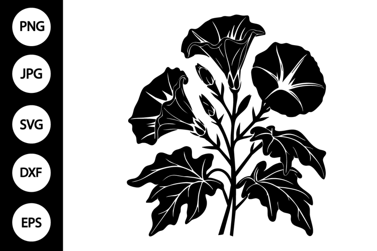 Flower Silhouette Image 22