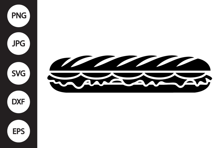 Baguette Sandwich SVG