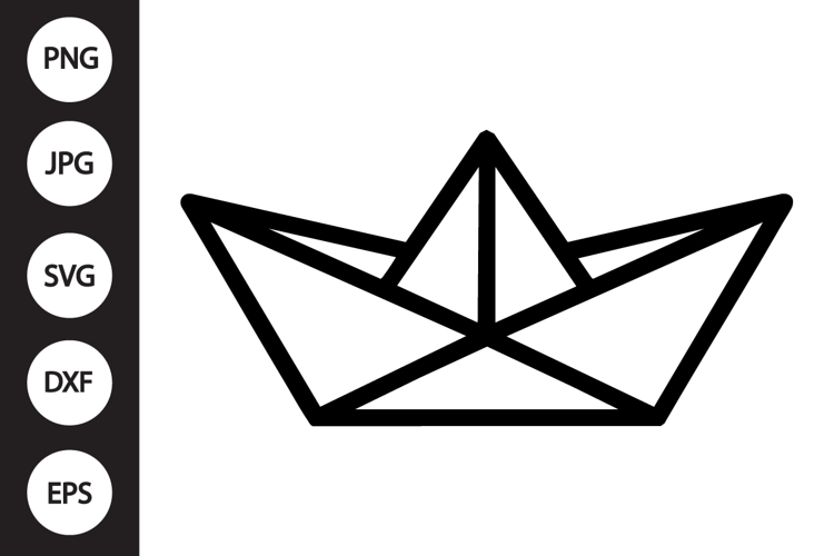 Paper Boat SVG example image 1