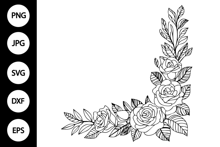 Floral Corner Svg Image 7