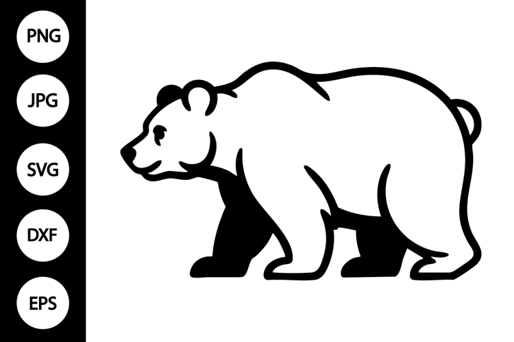 Bear Silhouette SVGs Image 8