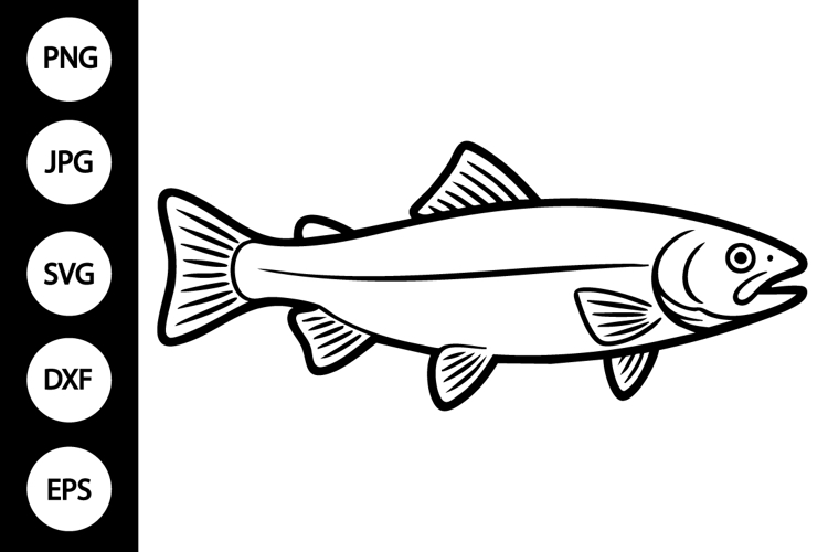 Trout Svg Image 8