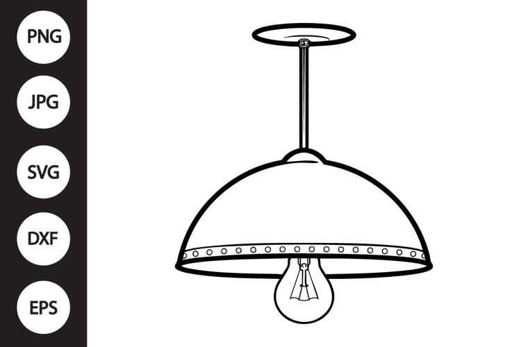 Industrial Pendant Light SVG