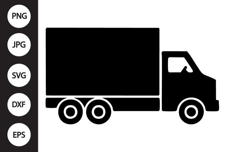 Box Truck Silhouette SVG