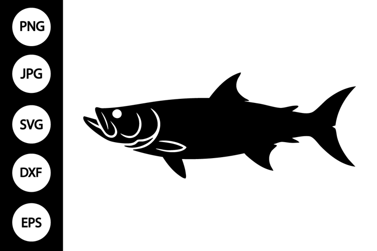 Tarpon Fish Silhouette SVG