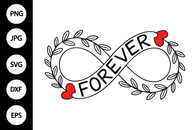Infinity Forever with Vines SVG